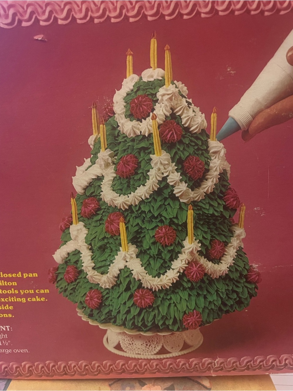 Wilton Christmas Tree Cake Mold Kit Instructions included Vintage
